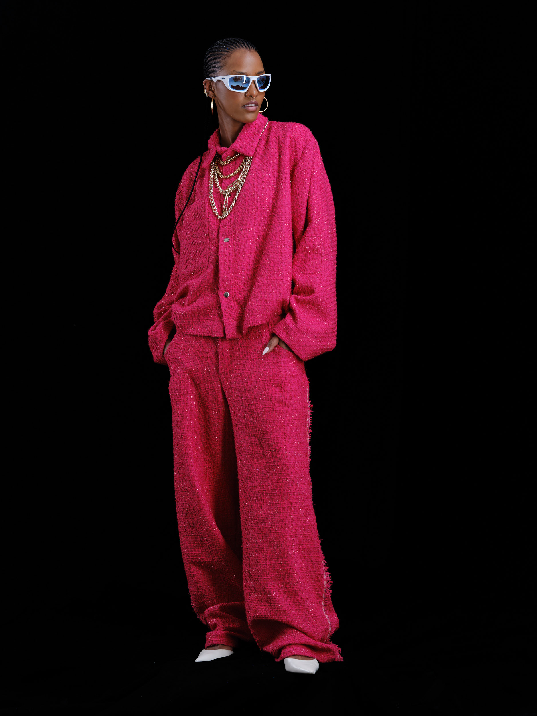 CERISE PINK GLACE SET